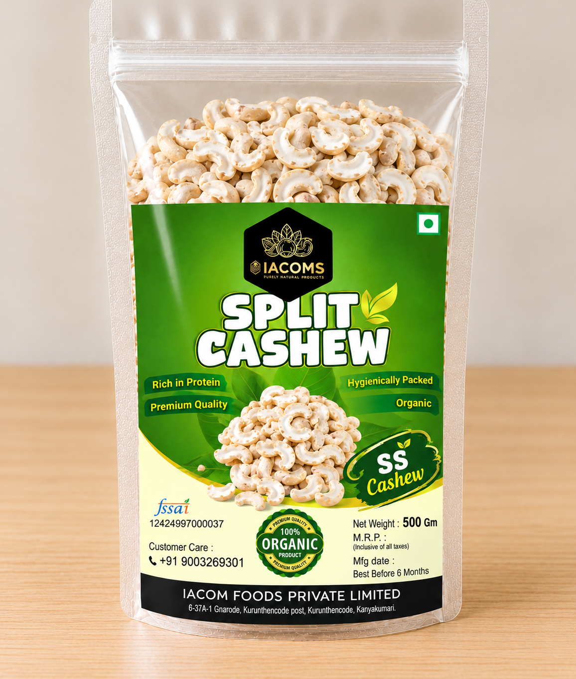 SS Split cashew