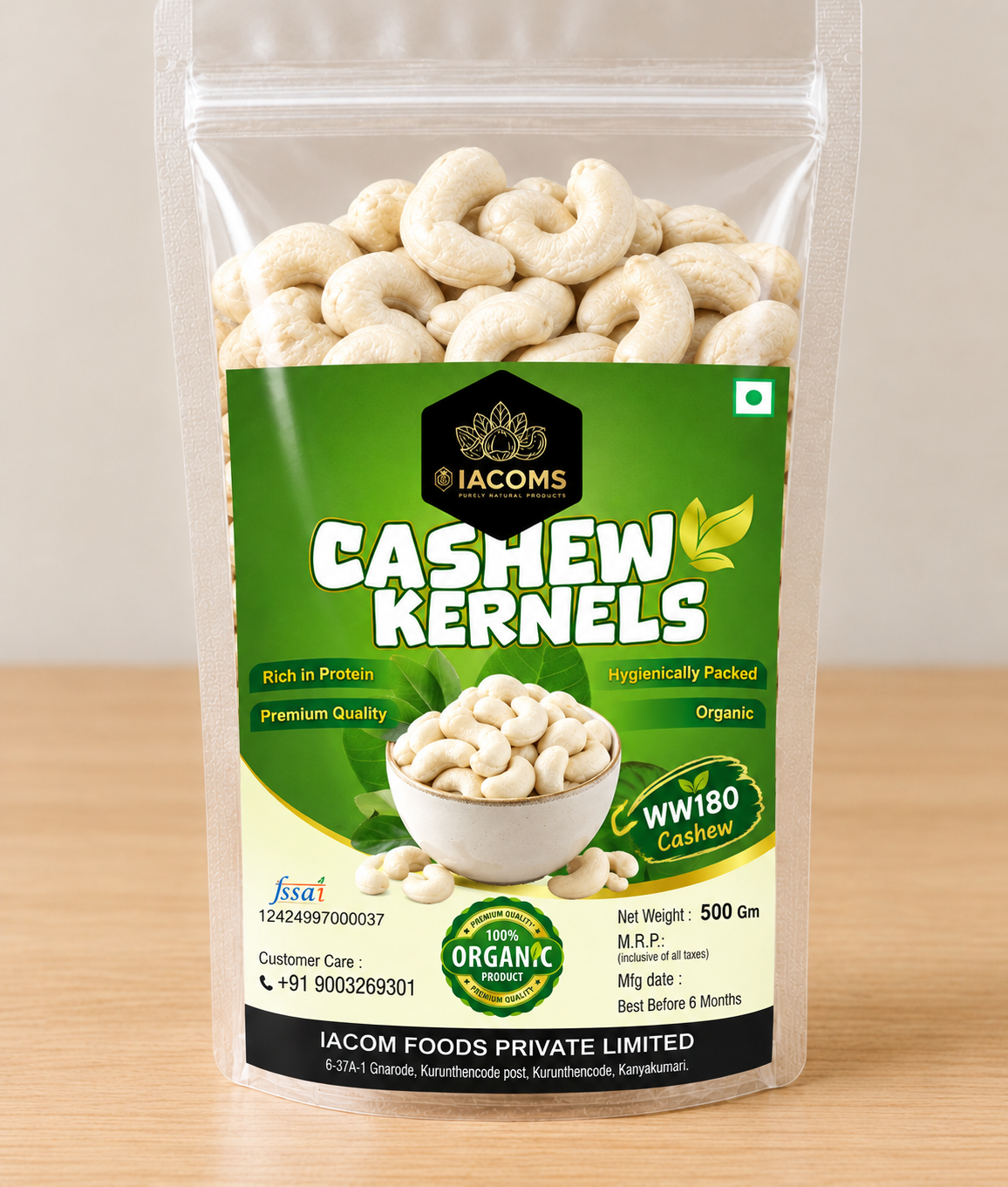 WW180 Whole cashew